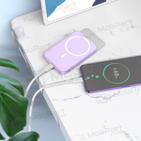 Väline aku Power Bank Hoco J109 PD20W Magnetic 5000mAh valge