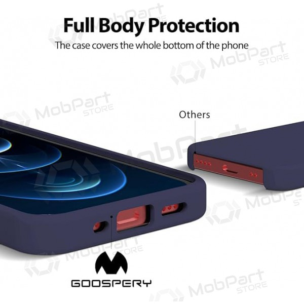 Apple iPhone 11 Pro Max ümbris Mercury - Silicone Case (tumesinine)