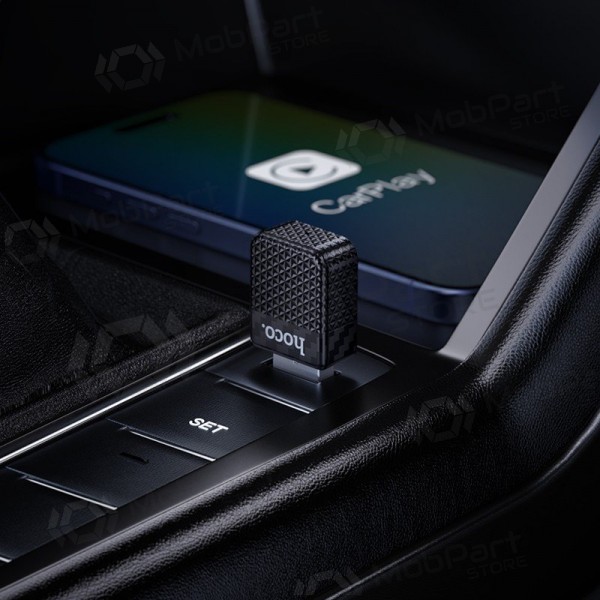Juodas Hoco HU3 juhtmevaba CarPlay adapter