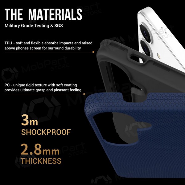 Ümbris Perfectionists Triangle Case Samsung A165 A16 4G/A166 A16 5G tumesinine Ümbris Perfectionists Triangle Case Samsung A165 A16 4G/A166 A16 5G tumesinine
