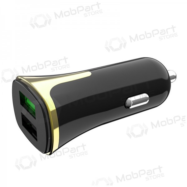Laadija automobilinis Hoco Z31 Quick Charge 3.0 (3.4A) x 2 USB (mustad)