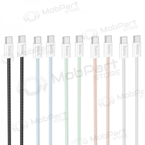 USB kaabel Hoco X104 60W USB-C to USB-C 2.0m mustad