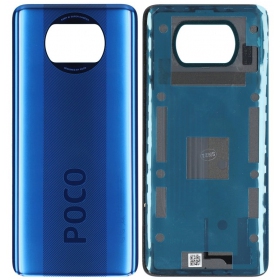 Xiaomi Poco X3 Pro / X3 / X3 NFC patareipesade kaas (tagakaas) (sinised) (originaalne) (service pack)