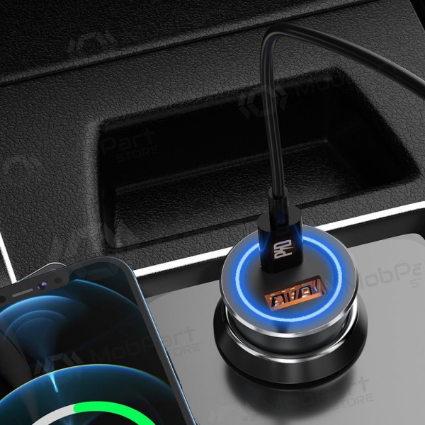 Dudao R4Max 55 W USB-C + USB-A hall auto laadija