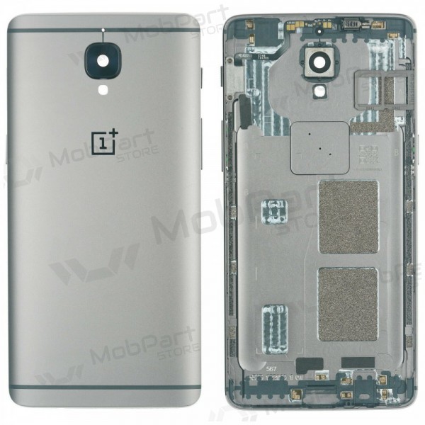 OnePlus 3 / 3T patareipesade kaas (tagakaas) (hõbedased) (kasutatud grade C, originaalne) OnePlus 3 / 3T patareipesade kaas (tagakaas) (hõbedased) (kasutatud grade C, originaalne)