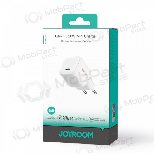 Laadija Joyroom JR-TCG08 USB-C GaN PD20W valged