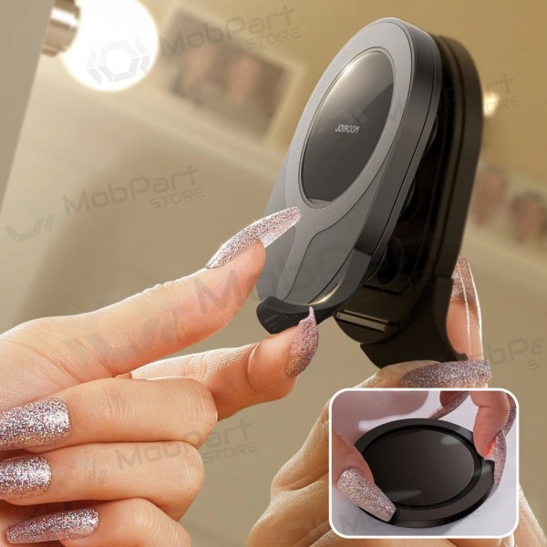 Magnetinis telefono laikiklis su siurbtukais Joyroom JR-ZS418 mustad