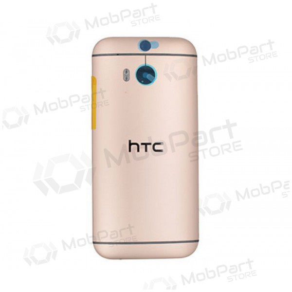 HTC One M8 patareipesade kaas (tagakaas) (kuldsed) (kasutatud grade A, originaalne)