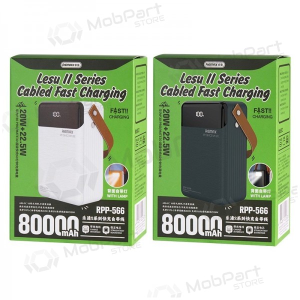 Väline patarei / aku Power Bank Remax RPP-566 22.5W 80000mAh hall