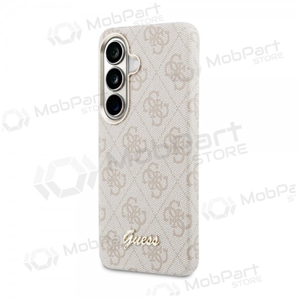 Samsung Galaxy S26 ümbris - Guess PU 4G Script Metal Logo Magnetic (roosa)