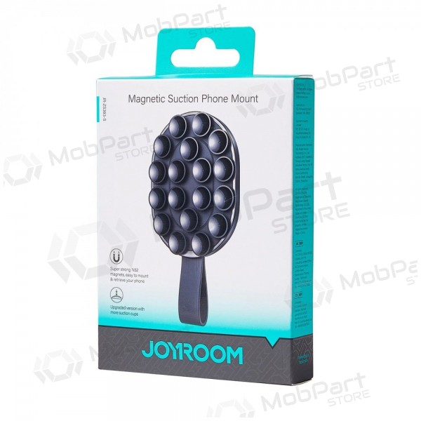Magnetinis telefono laikiklis su siurbtukais Joyroom JR-ZS393-S mustad