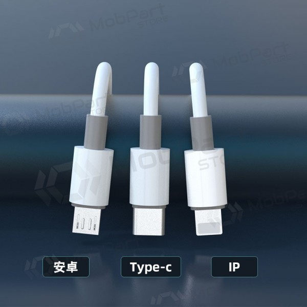 USB-kaabel Dudao L8s-3in1 USB-A kuni USB-C / Micro USB / Lightning 1.2 m 100 W