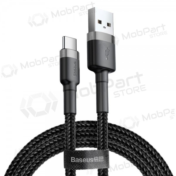 USB kaabel Baseus Cafule Type-C 2.0m 2.0A (hall-mustad) CATKLF-CG1