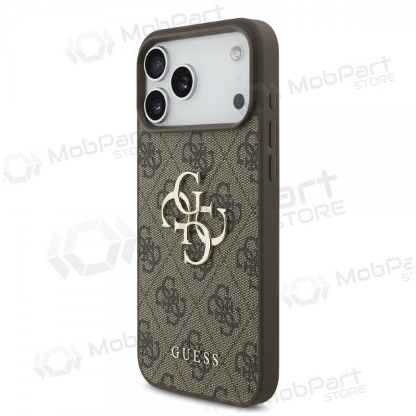 Apple iPhone 17 Pro Max ümbris - Guess PU 4G Metal Logo (pruun)