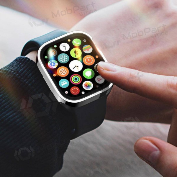 Apple Watch 44mm LCD kaitseklaas / ümbris - Dux Ducis Hamo (hõbedane)