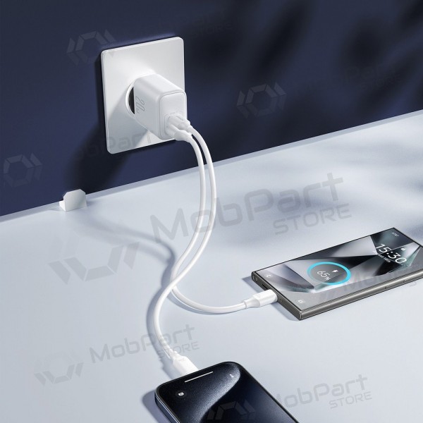 Laadija Joyroom JR-TCF21 USB-C/USB-A PD20W valged