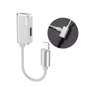 Adapter Remax RL-LA02i iš Lightning į 2X Lightning (valged)