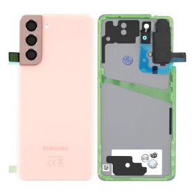 Samsung G991 Galaxy S21 5G patareipesade kaas (tagakaas) (Phantom Pink) (kasutatud grade C, originaalne)