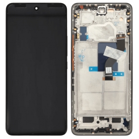 Ekranas Xiaomi 12 Lite 5Gkoos  lietimui jautriu stikliuku ja rėmeliu Black originaalne (service pack)