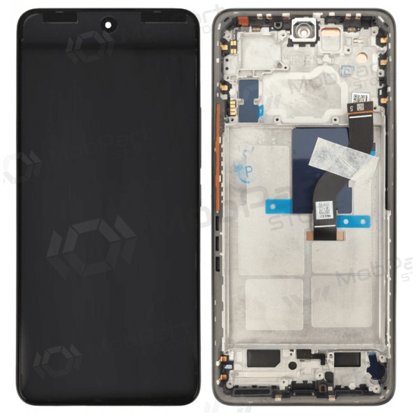 Ekranas Xiaomi 12 Lite 5Gkoos  lietimui jautriu stikliuku ja rėmeliu Black originaalne (service pack)
