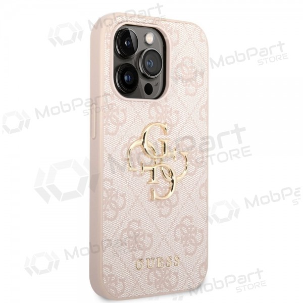 Apple iPhone 14 Pro Max ümbris - Guess PU 4G Metal Logo (roosa)