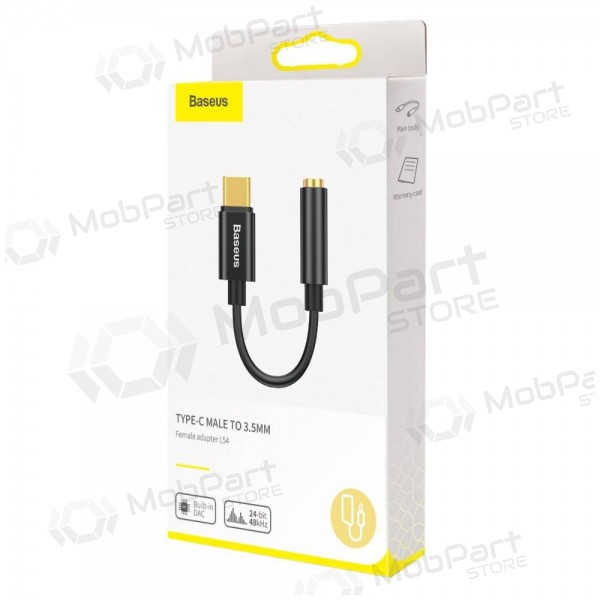 Audio adapter Baseus L54 iš Type-C į 3.5mm mustad CATL54-01