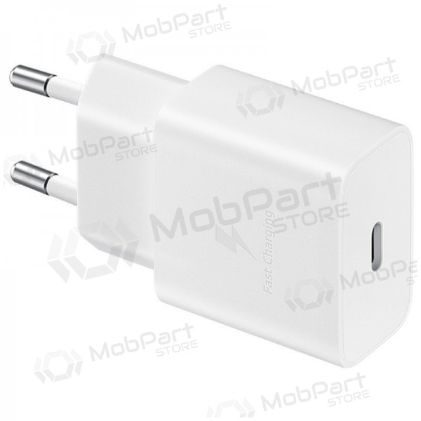 Laadija originaalne Samsung EP-T1510XWEGEU 15W + kaabel Type-C 1m pakendis valged