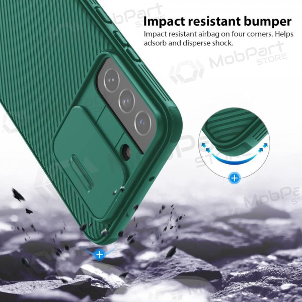 Samsung Galaxy S24 ümbris „Nillkin CamShield Pro“ (roheline) Samsung Galaxy S24 ümbris „Nillkin CamShield Pro“ (roheline)