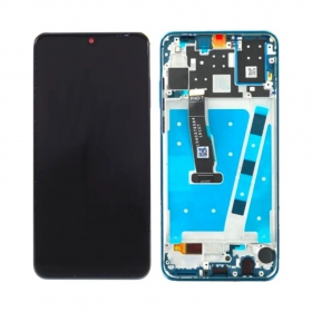 Ekranas Huawei P30 Lite 48MP su lietimui jautriu stikliuku ja rėmeliu Peacock Blue ORG