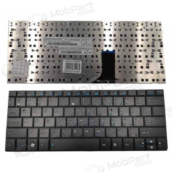 ASUS: EEE PC 1001, 1001PXD, 1005, 1005HA klaviatuur