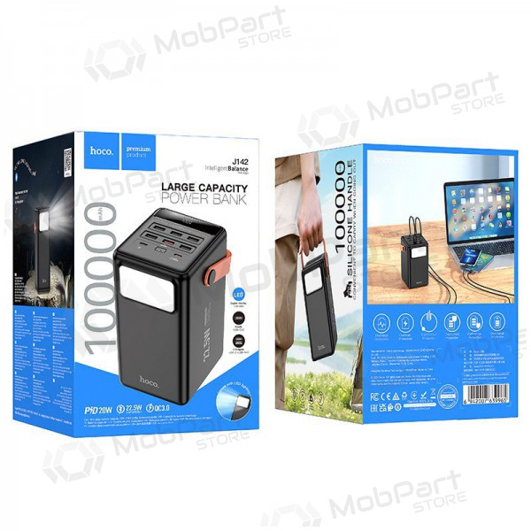 Väline patarei / aku Power Bank Hoco J142 22.5W+PD20W 100000mAh must Väline patarei / aku Power Bank Hoco J142 22.5W+PD20W 100000mAh must