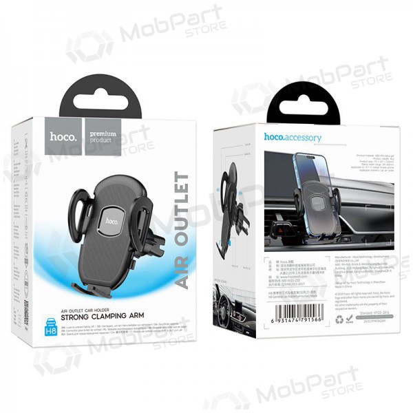 Auto telefonihoidja Hoco H8 (air vent) mustad