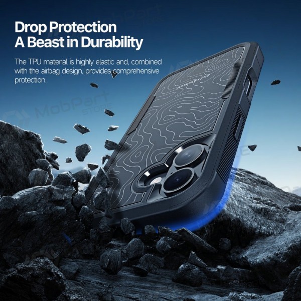Apple iPhone 17 ümbris - Dux Ducis Shld - must (Triangle Pattern)