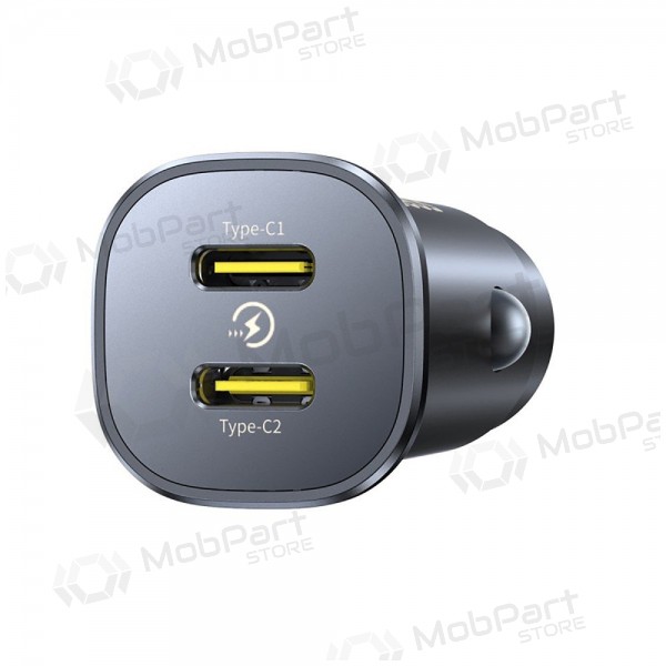 Autolaadija Baseus GoTrip 2xUSB-C 30W mustad C00072300123-01