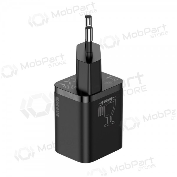 Laadija buitinis Baseus Super Si 25W + Type-C 1.0m mustad TZCCSUP-L01
