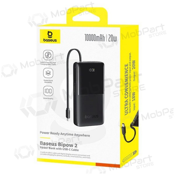 Väline patarei / aku Power Bank Baseus Bipow 2 20W 10000mAh must P10077101113-00