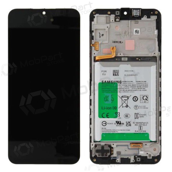 Samsung Galaxy A16 5G ekraan (mustad) (koos raamiga ja patarei / aku) (originaalne) Samsung Galaxy A16 5G ekraan (mustad) (koos raamiga ja patarei / aku) (originaalne)