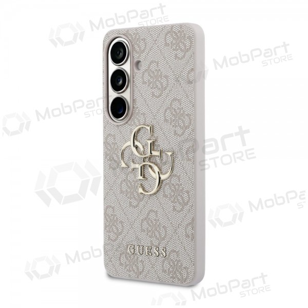 Samsung Galaxy S26 ümbris - Guess PU 4G Metal Logo (roosa)