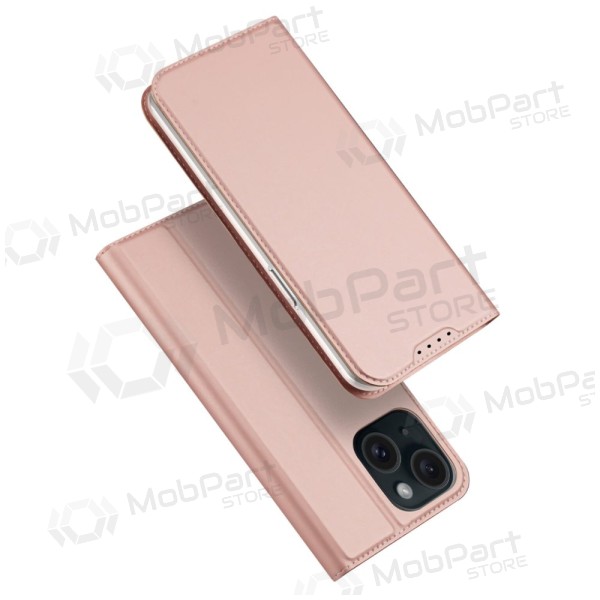 Apple iPhone 15 Plus ümbris "Dux Ducis Skin Pro" (roosi värvi / kuldsed)