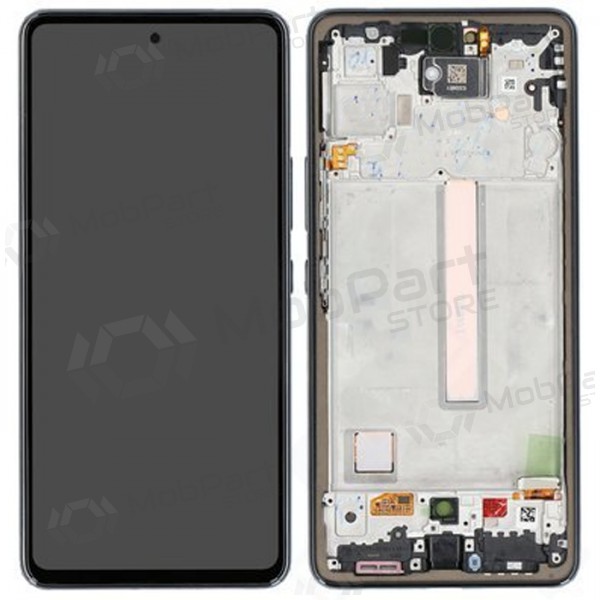Samsung Galaxy A53 5G ekraan (mustad) (koos raamiga) (originaalne) Samsung Galaxy A53 5G ekraan (mustad) (koos raamiga) (originaalne)
