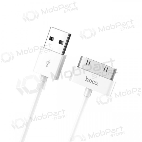 USB kaabel HOCO X1 iPhone 30-pin 1.0m (valged)
