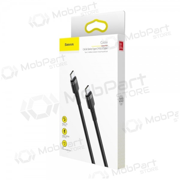 USB kaabel Baseus Cafule PD60W Type-C 2.0m hall-mustad CATKLF-HG1