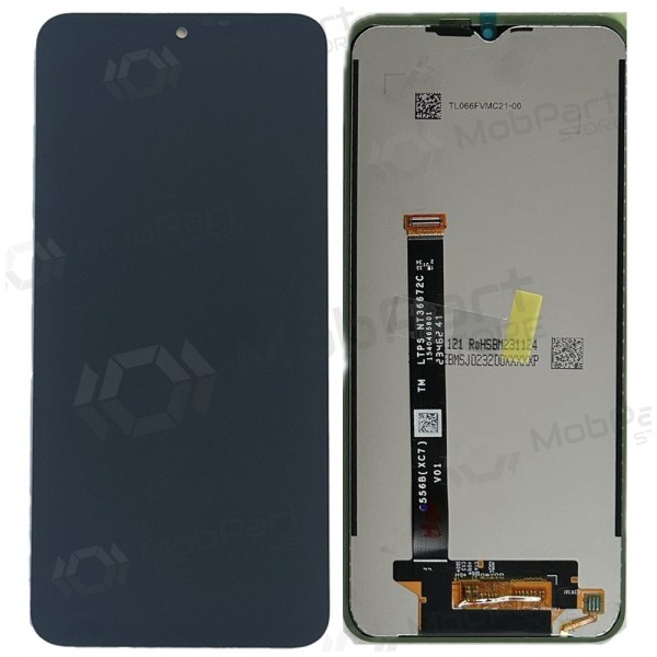 Ekranas Samsung G556 Xcover 7 5Gkoos  lietimui jautriu stikliuku Black ORG