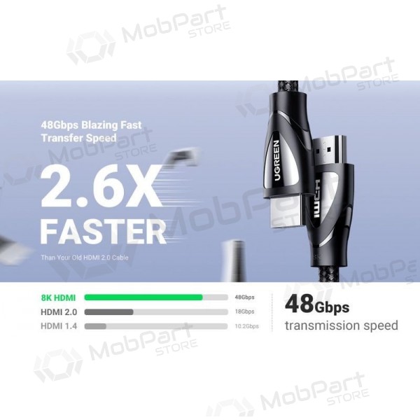 HDMI-kaabel Ugreen HD140 HDMI 2.1 8K 60 Hz 3 m must