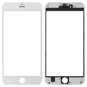 Apple iPhone 6 Plus Ekraani klaas koos raamiga (valged) (for screen refurbishing) - Premium
