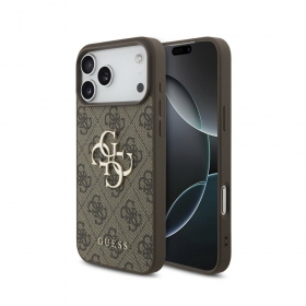 Apple iPhone 18 Pro ümbris - Guess PU 4G Metal Logo (hall)