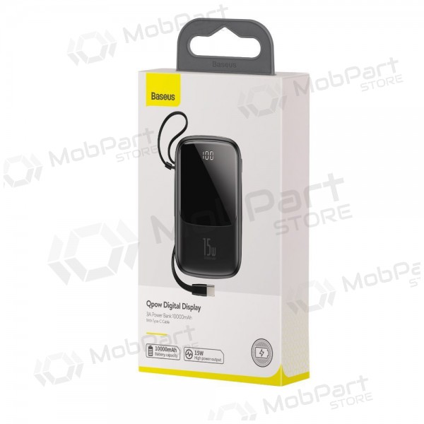 Väline patarei / aku Power Bank Baseus Q Pow With Type-C Cable 10000mAh must PPQD-A01
