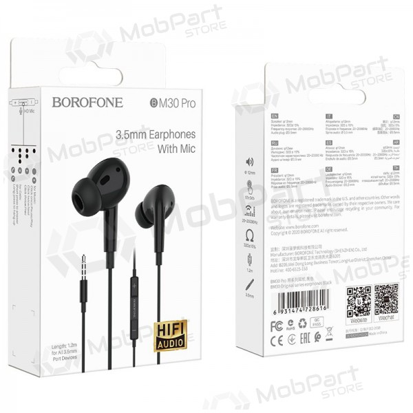 Vabakäeseadmega Borofone BM30 Pro 3,5mm (must)
