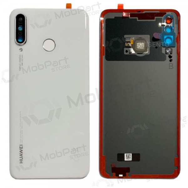Huawei P30 Lite / P30 Lite New Edition 2020 48MP patareipesade kaas (tagakaas) valged (Pearl White) (kasutatud grade A, originaalne)
