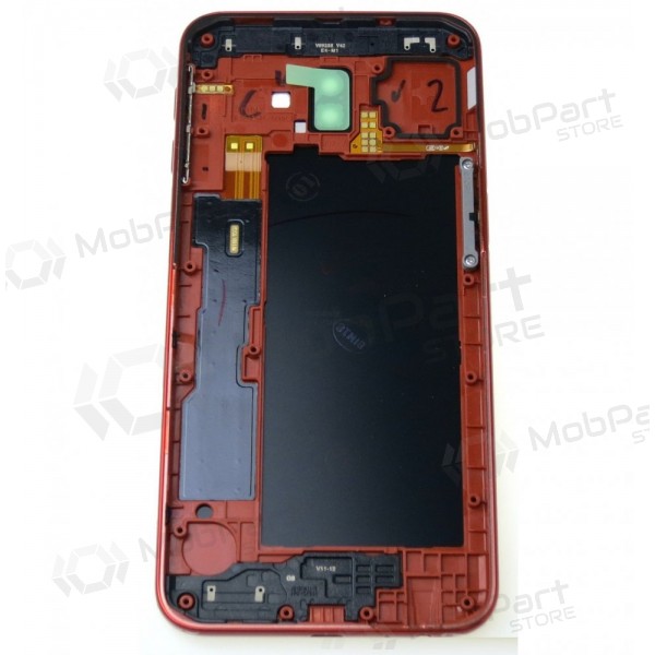 Samsung J610 Galaxy J6+ 2018 patareipesade kaas (tagakaas) (punane)